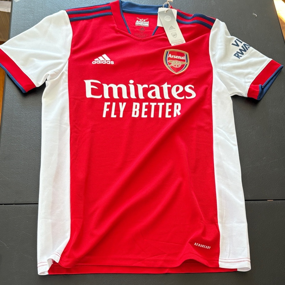 2021-2022 Adidas Arsenal Red and White Jersey NEW WITH TAGS
